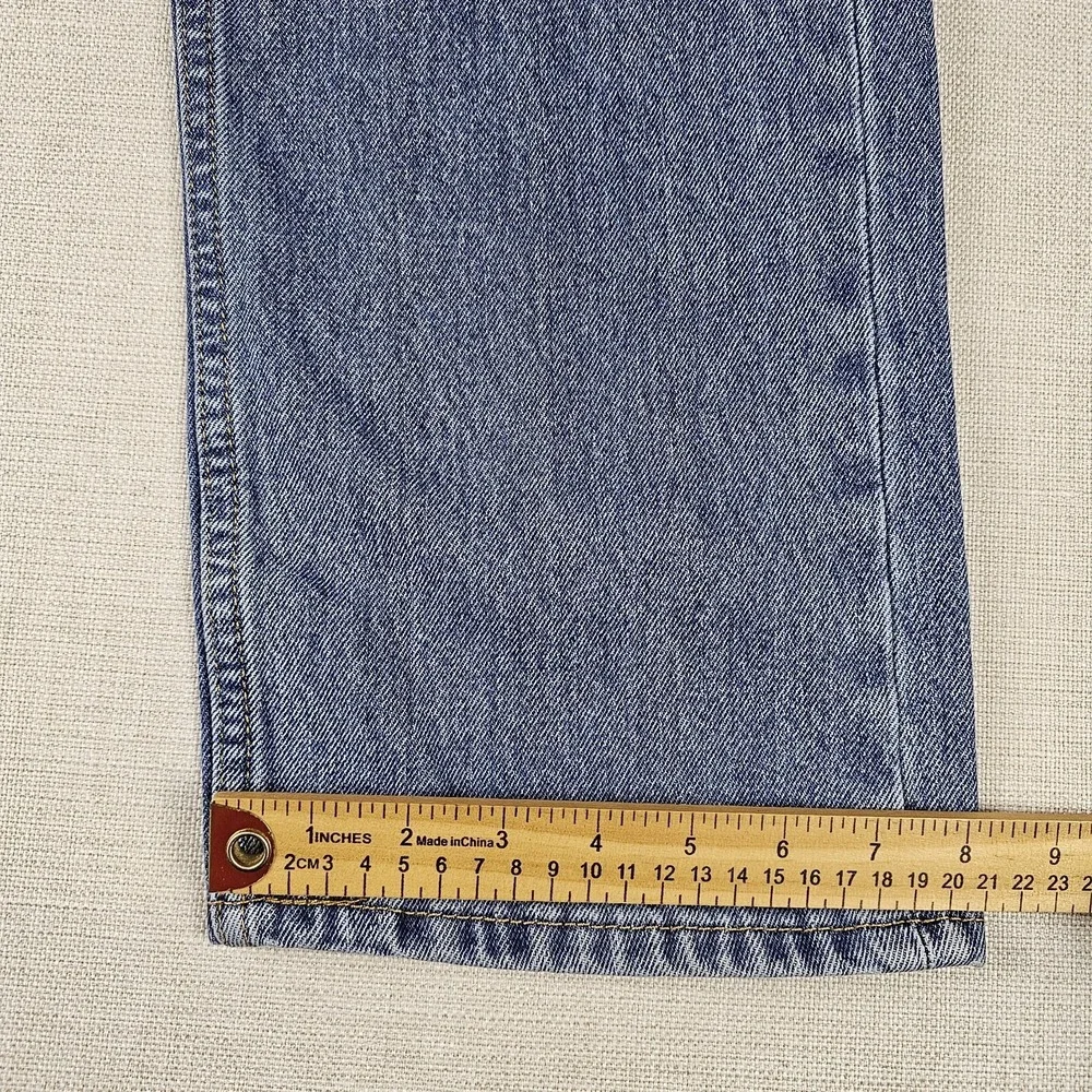 Levis 505 Jeans Mens 36X32 (34×30) Straight Leg Blue Grunge Broke-In